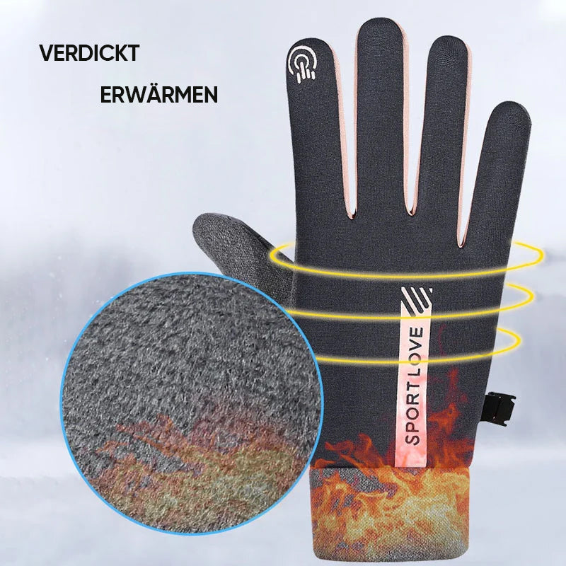 Norvo | Vanntette finger berøringsskjermhansker, sklisikre og kuldebestandige
