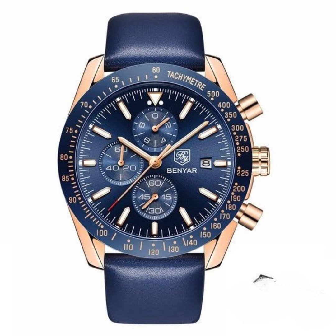 Norvo | Herres vannavstøtende kvartsur med lærrem