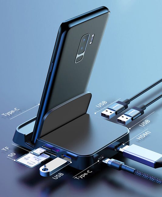 Norvo | 7-i-1 USB/Type-C Til HDMI HUB Dockingstasjon & Strømadapter