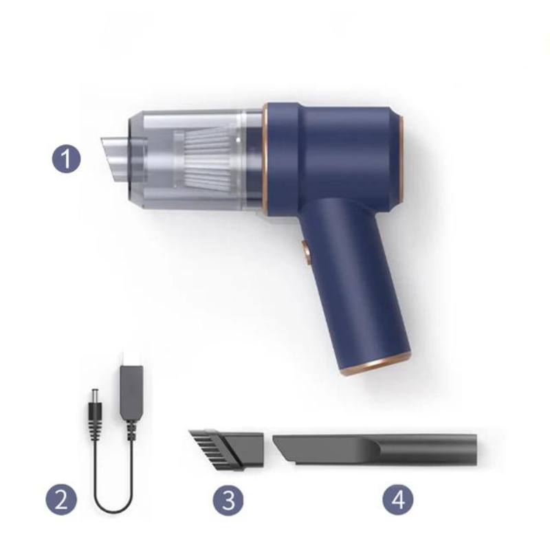 TurboClean | Powerful 2-in-1 cordless car vacuum cleaner