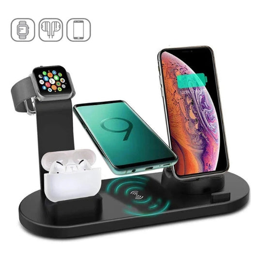 Norvo | 7-i-1 Trådløs Lade Stasjon med MagSafe & CryoBoost – Rask & Effektiv Lading for iPhone, Apple Watch, og Mer