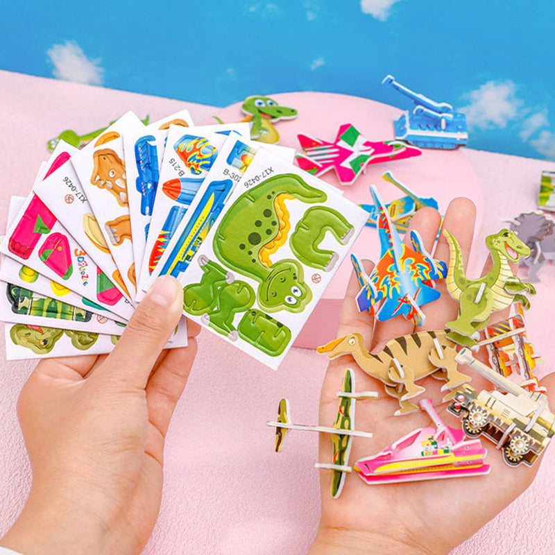 Norvo | Barnas Læring 3D Puslespill Leketøy (10 deler)