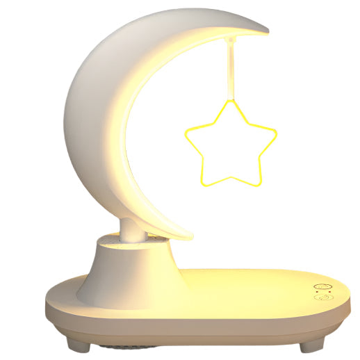 Moonsphere trådløs LED-lampe med Bluetooth-høyttaler og lader Norvo