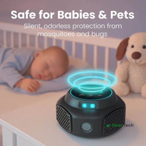 Norvo | Plug-In Ultrasonic Mus Repellent | Kjemikaliefri. Stille og dekker opptil 3200 kvadratfot for innendørs og utendørs bruk