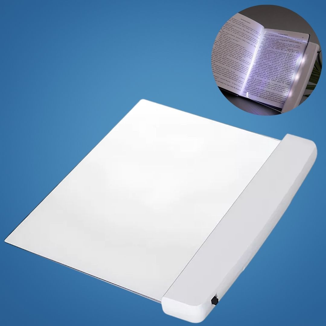 PageGlow | Flat LED Boklys – Blendingfritt Fullside Belysning – Slank Bærbar Design – Øyevennlig for Reisende & Sengetidslesere Norvo