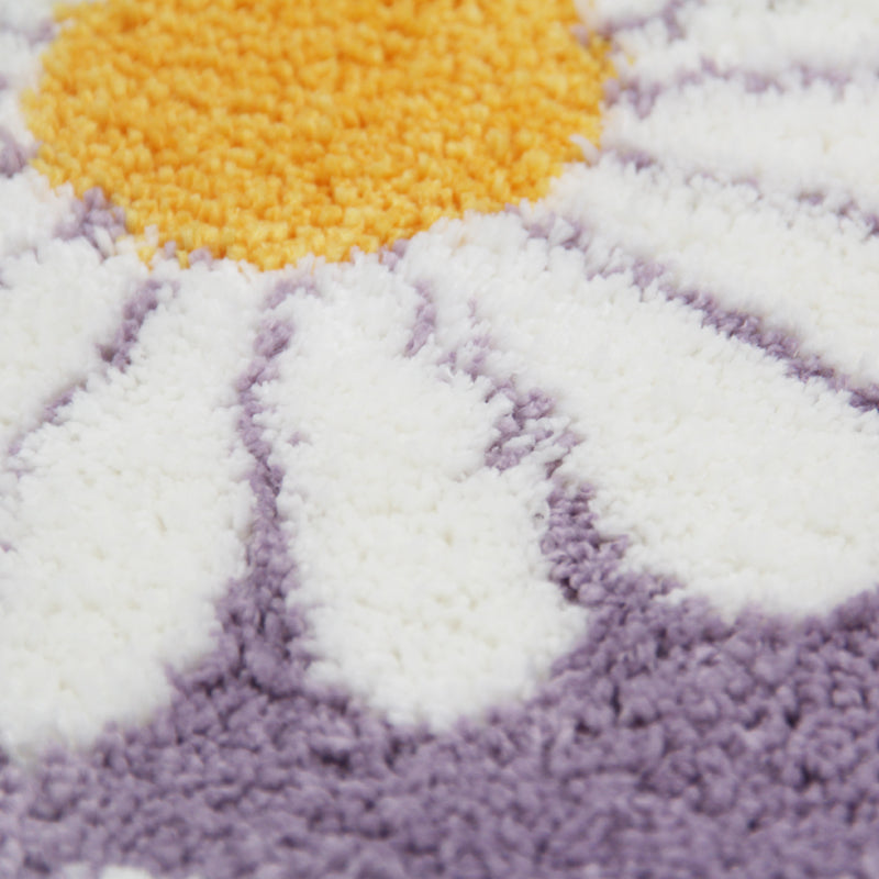 Norvo | Feblilac Sweet Daisy Badematte, Lilla Blomst Teppet Badrom