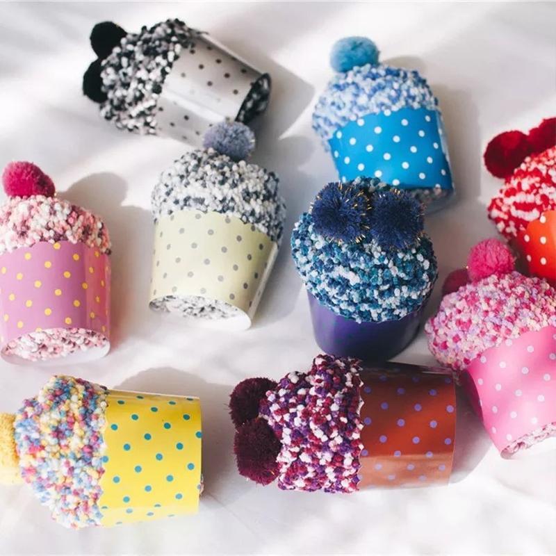 Norvo | Komfortabel Gave Pom Pom Cupcake Sokker