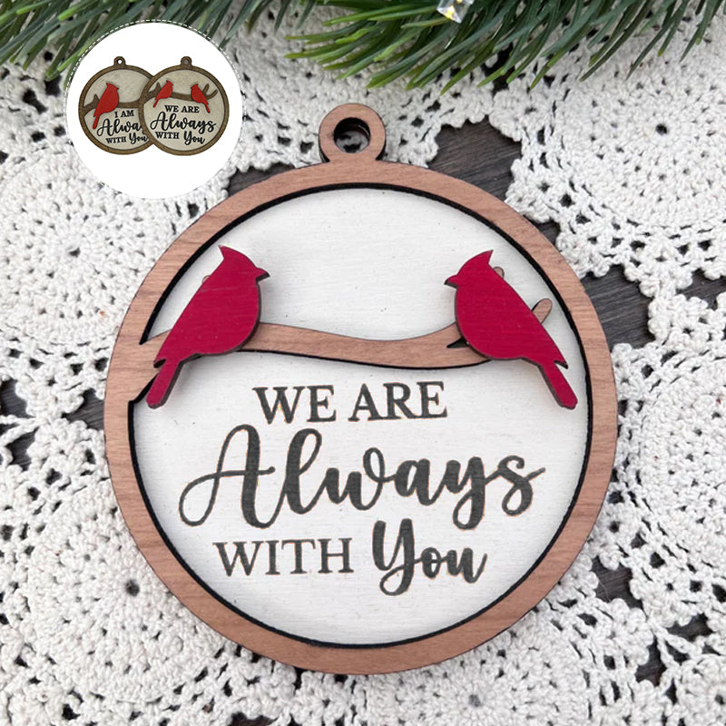 Norvo | Cardinal Bird Tre juleornament