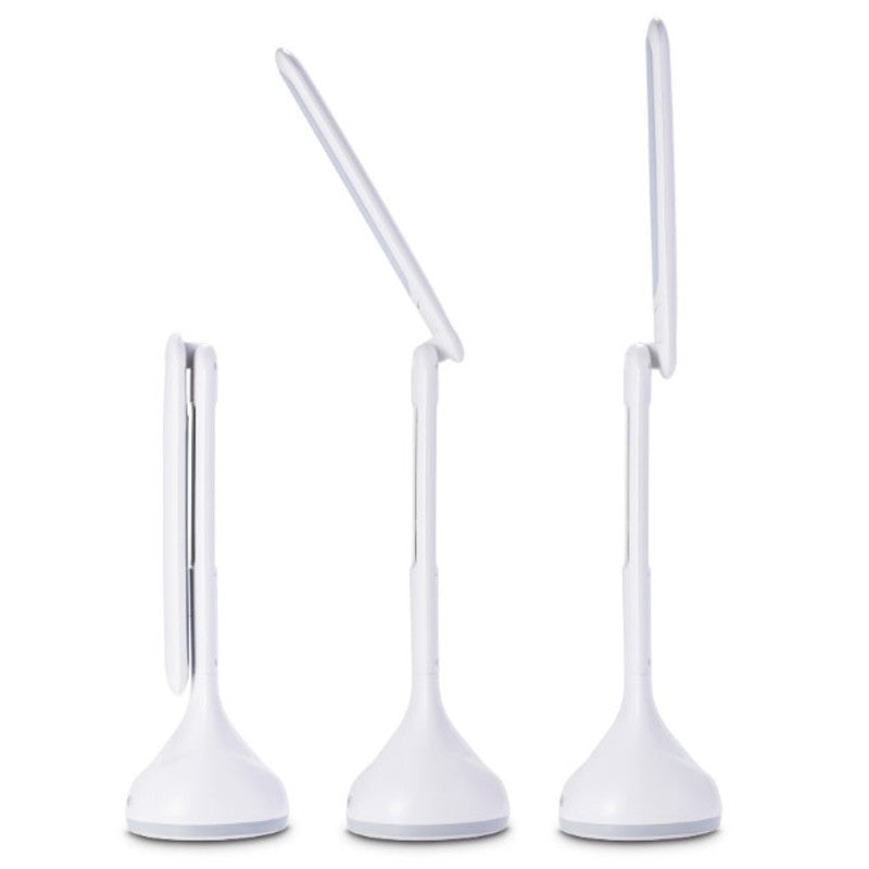 Norvo | Oppladbar Sammenleggbar Øyevennlig Skrivebordslampe, med Flimmerfri, Justerbar Lysstyrke, Tid, Dato & Temperaturskärm