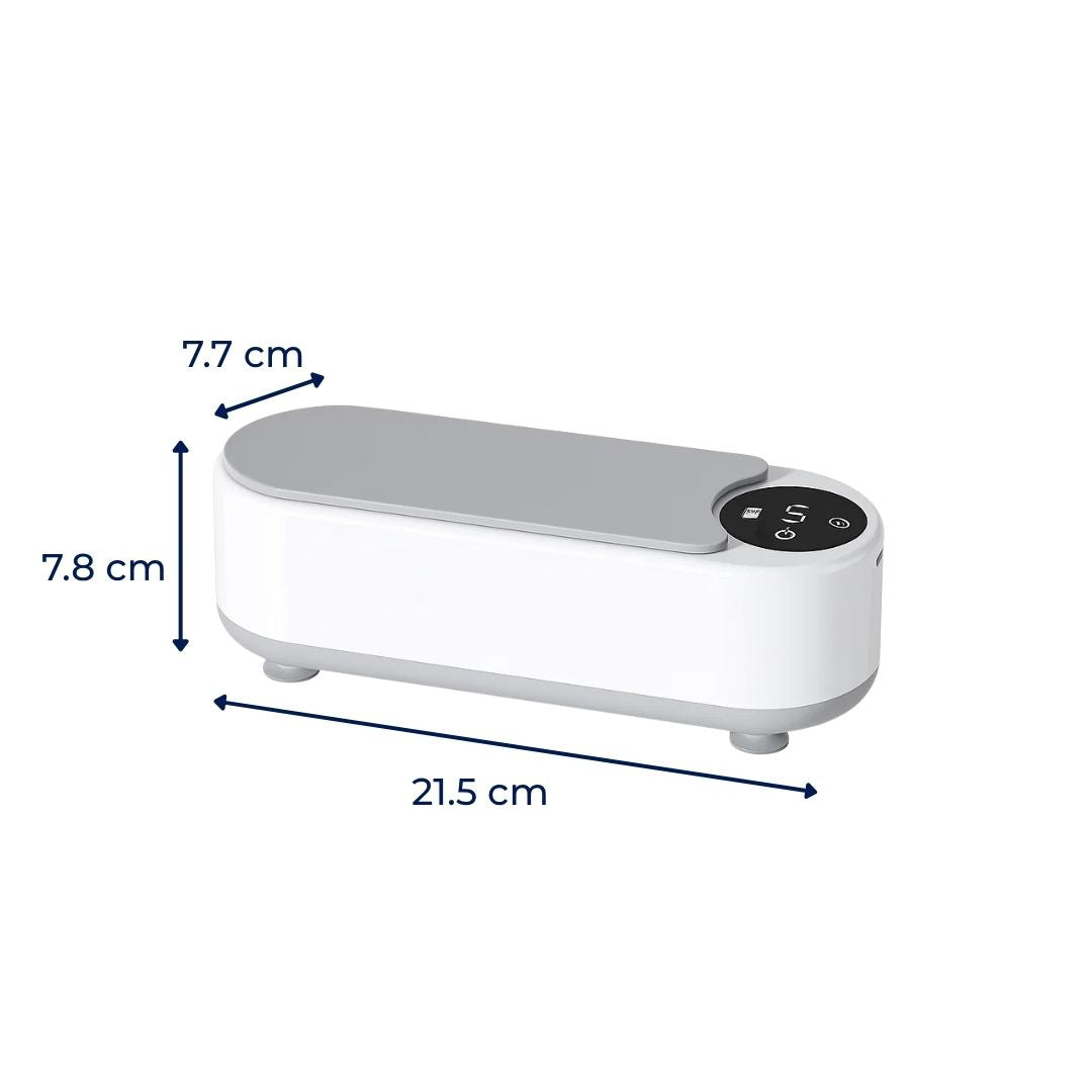 USB-oppladbar – 450 ML tank – Dyp rengjøring fjerner smuss trygt – For briller, smykker, proteser hjemme Norvo