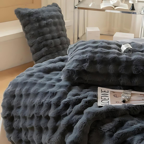 Norvo | Faux Fur Fleece Kaste Teppe