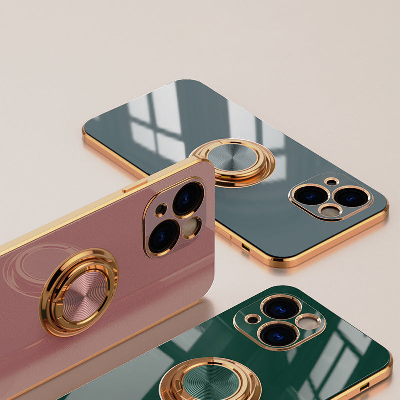 Norvo | Belagt Etui med Ring for iPhone