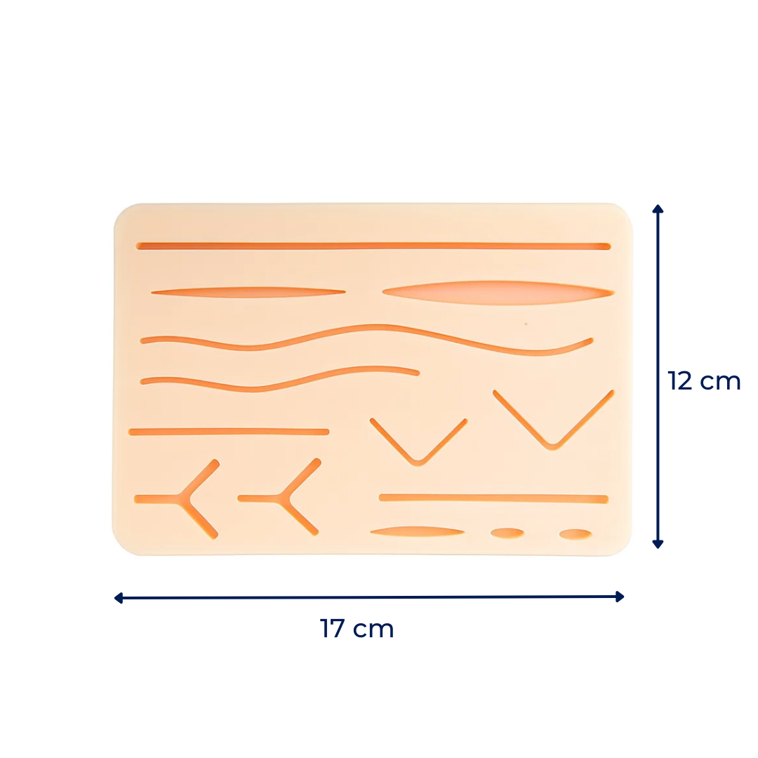 Holdbar flerlagssilikonpad med verktøy – Rivestyrkbar gjenvendbar trening for medisinstudenter Norvo