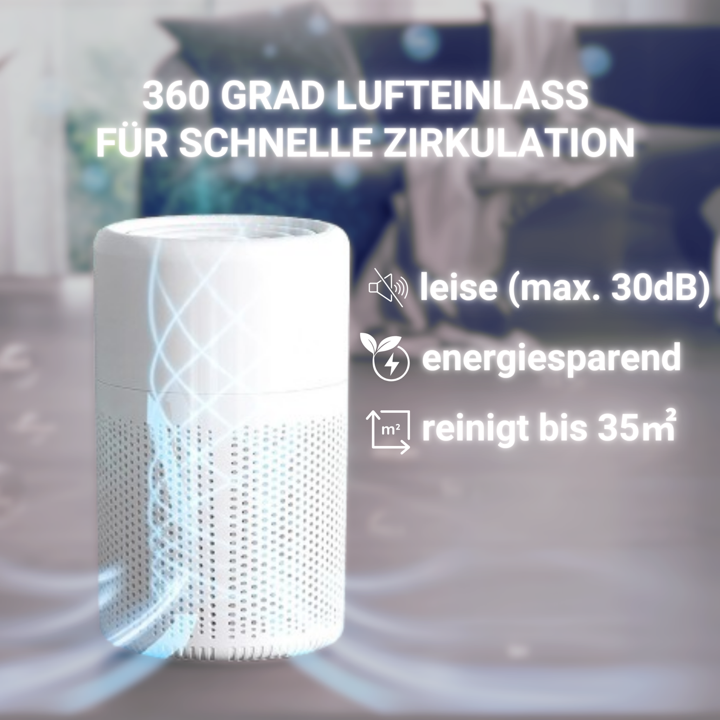 Norvo | LuftGenius Luftrenser | Effektiv luftrensing for et sunt innendørs klima
