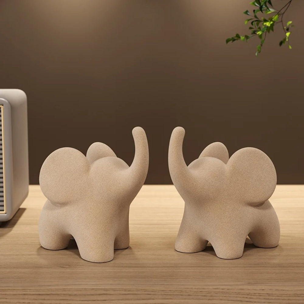 Norvo | Eklektisk Elefant Harpiks Figurer