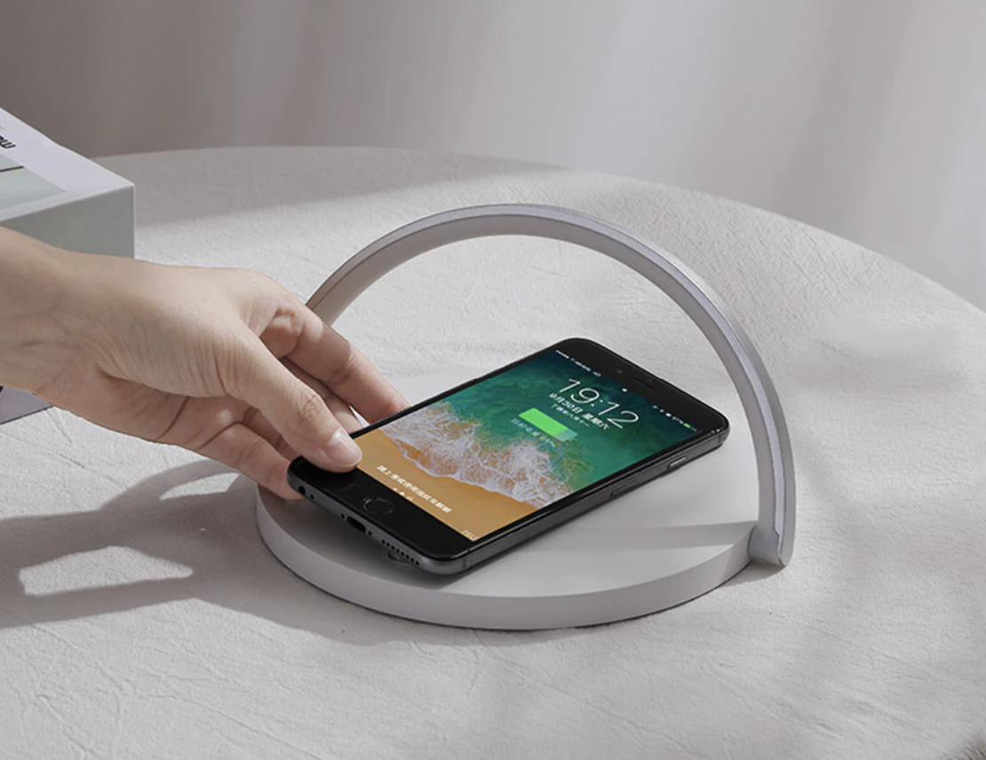 Norvo | Bowlight Design 3-i-1 Nattlys – Trådløs Lader & Lampe