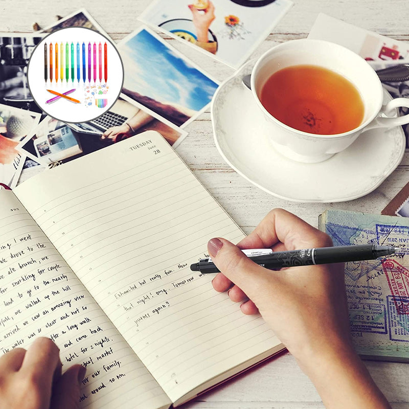 Norvo | Multi-Farge Uutslettbare Gel Penner (12 stk)