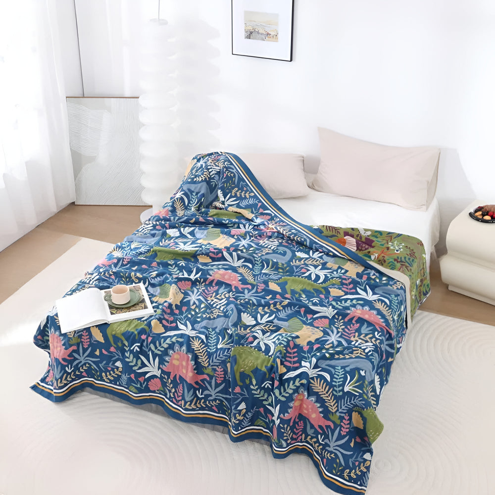 Norvo | Dinosaur Forest Bomullspledd