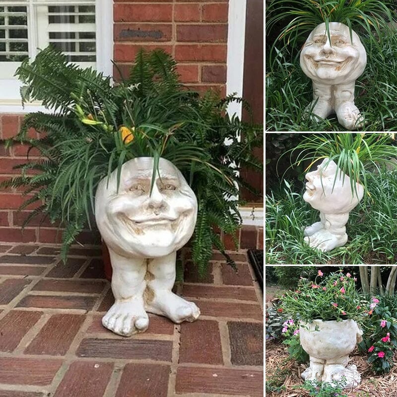 Norvo | Ansikts Statue Plantepotte