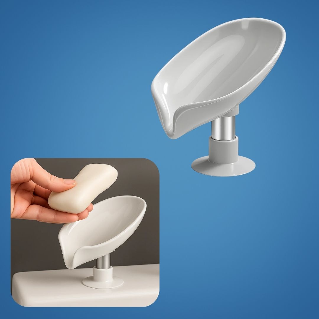 Drenerende såpeholder – Hold såpen tørr – Sterk sugekopp – Ingen hullmontering – Hygienisk baderoms- og dusjlagringsløsning Norvo