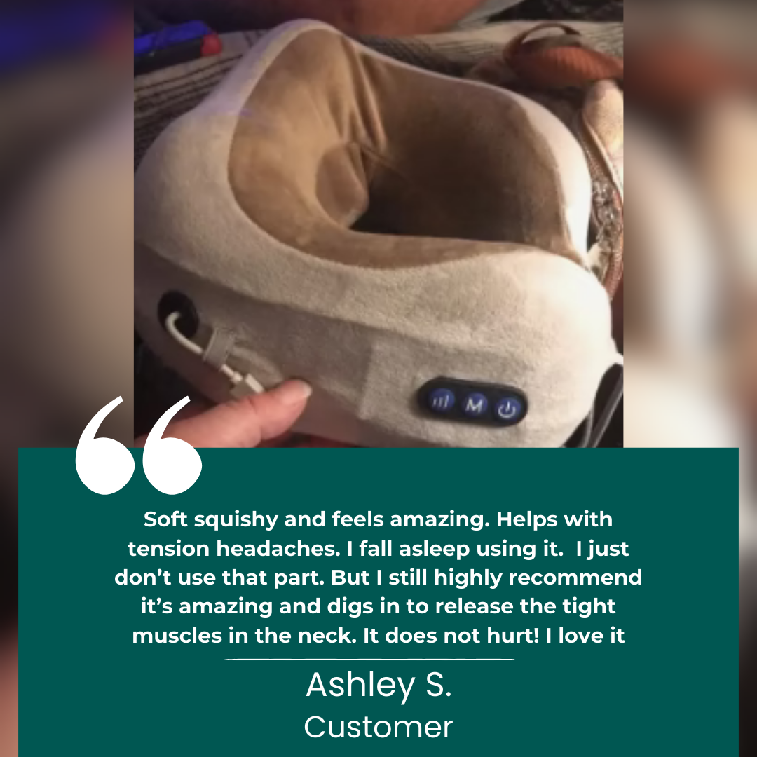 Norvo | Bærbar nakkemassasjepute | Ergonomisk design