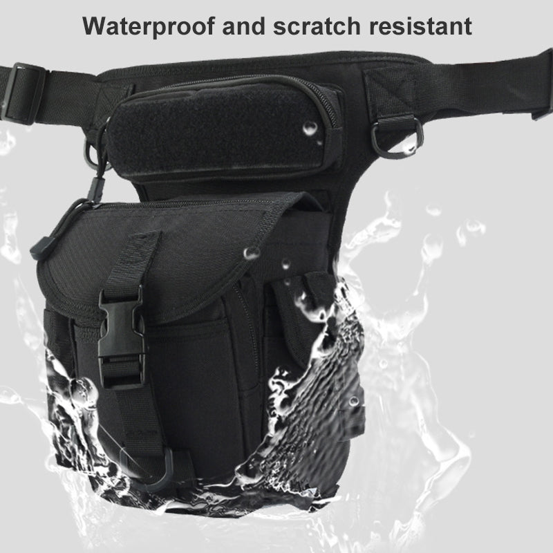 Norvo | Nylon Vanntett Menn Taktisk Livbånd Leg Travel Belt Bag