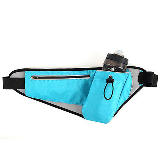 Norvo | Vanntett sports midjeveske med justerbar flaskeholder og nattreflekterende stripe, for løping, camping, jogging, fotturer, turer og mer