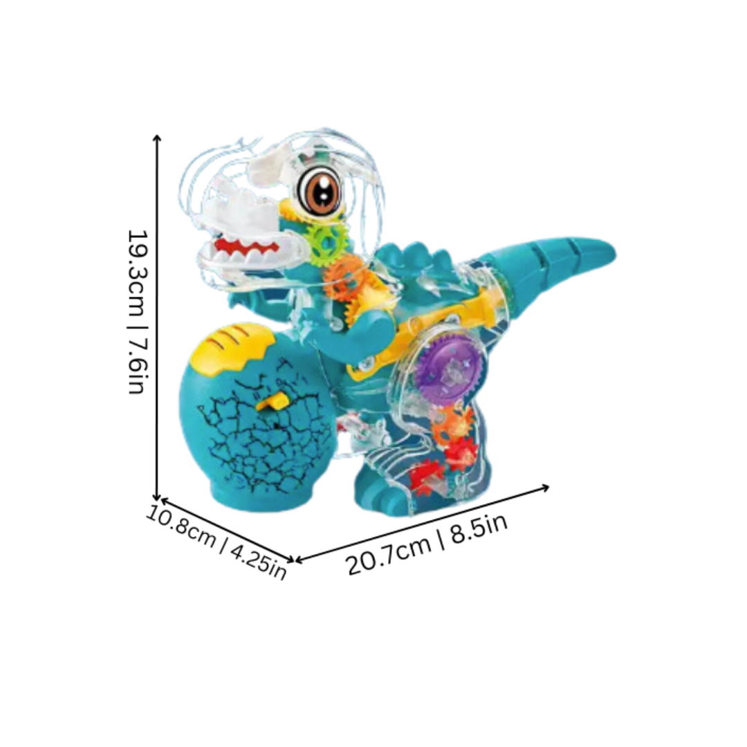 Norvo | LumoGear | Magisk kjøring - Gjennomsiktig blinkende leketøysbil med lys og musikk