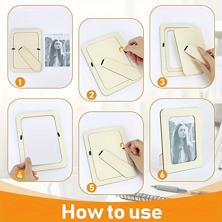 CreativeFrame – Sett med 10 DIY fotorammer Wood Norvo