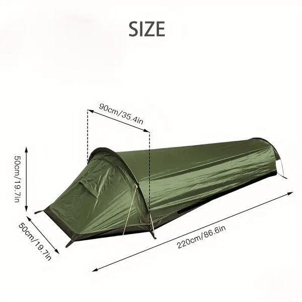 Norvo | 1-Person Lettvekts Vannavstøtende Campingtelt – Kompakt & Enkel Montering