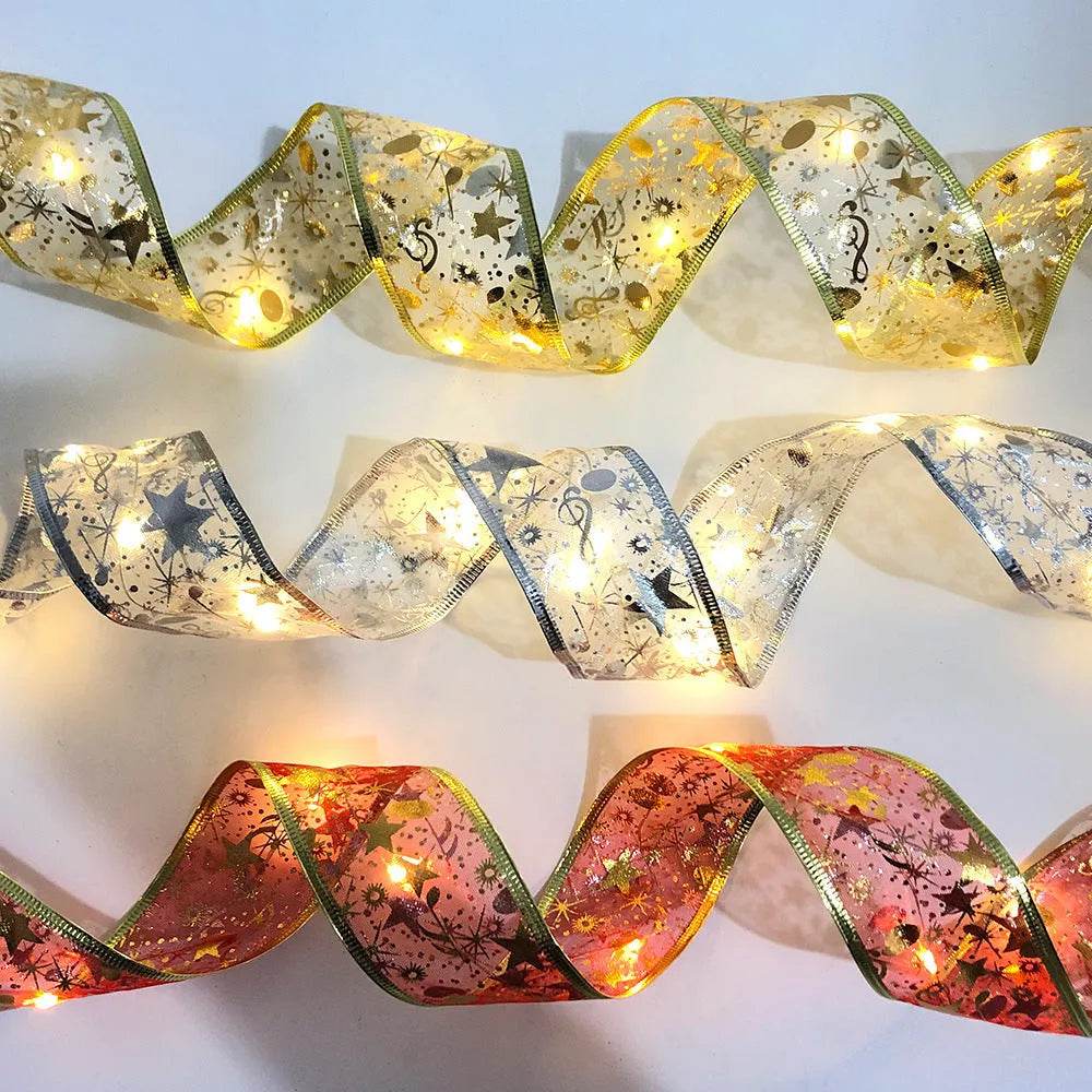 Norvo | LED Lys Hot Stamping Dobbeltlag Bånd Juledekorasjoner