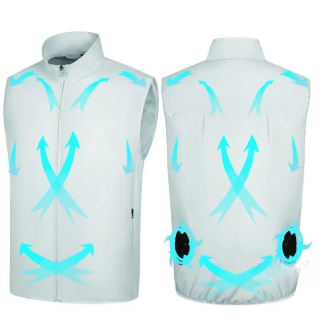 Norvo | Bærbar kjøleviftevest med USB-oppladbart luftsystem for menn og kvinner