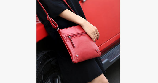 Norvo | Crossbody Messenger Bag - Laget av PU-lær - Høy kvalitet - Multifunksjonelle vesker