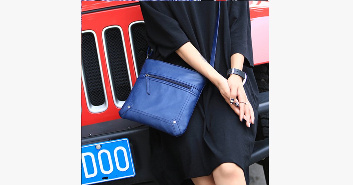 Norvo | Crossbody Messenger Bag - Laget av PU-lær - Høy kvalitet - Multifunksjonelle vesker