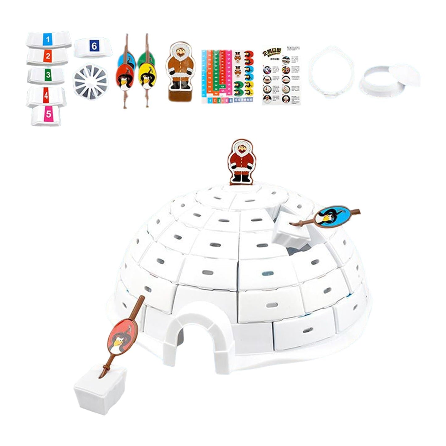 Norvo | Igloo Bricks | Slipp løs din indre glede med dette pingvinbrettspillet! - Stimulerer moro og strategisk tenkning