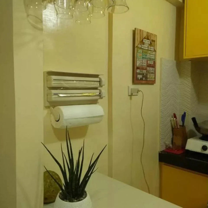 3 I 1 Kjøkken Trefoldig Papirdispenser & Holder Norvo