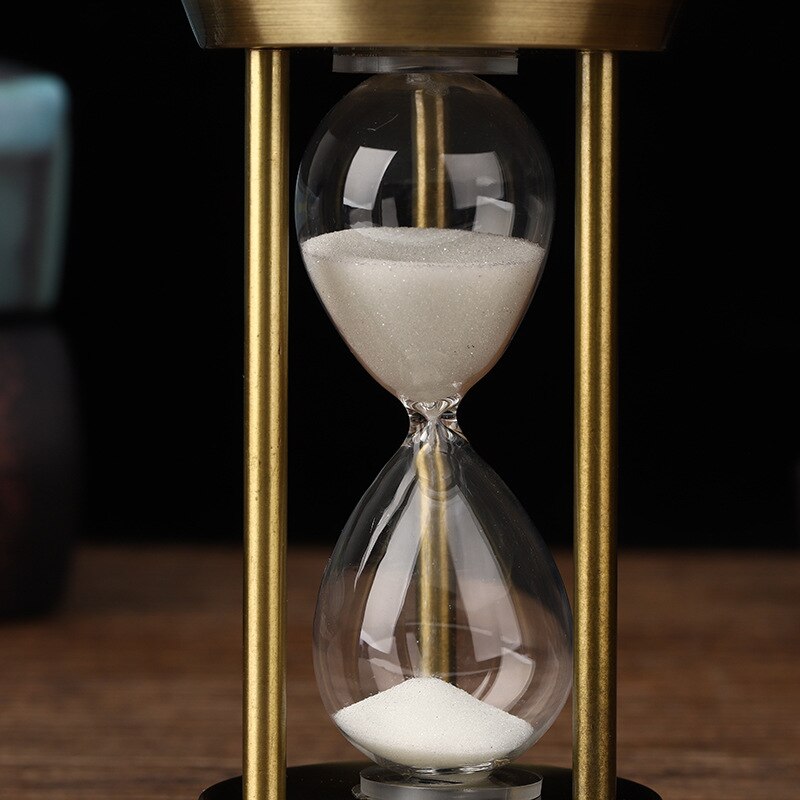 Norvo | 3/5/10 minutter retro metall håndverk timeglass pendel hjemme kontor skrivebord arrangement ornament sandtimer sandglass dekorasjon