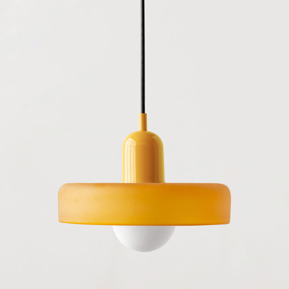 Norvo | Bauhaus Farget Glasspendellampe for Moderne Interiører