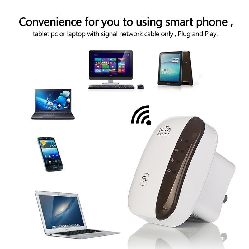 Norvo | 3 Modeller Trådløs WiFi Repeater WiFi Rekkeviddeforsterker 300Mbps Signalförsterker 802.11N/B/G Booster Repetidor WiFi Reapeter