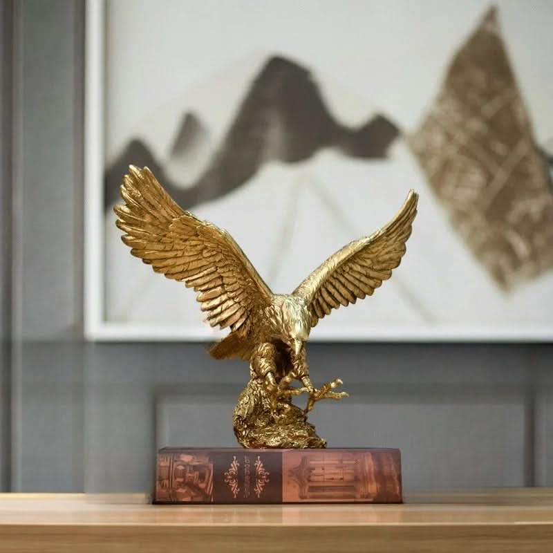 Norvo | Golden Eagle Statue – Luksus Dekor