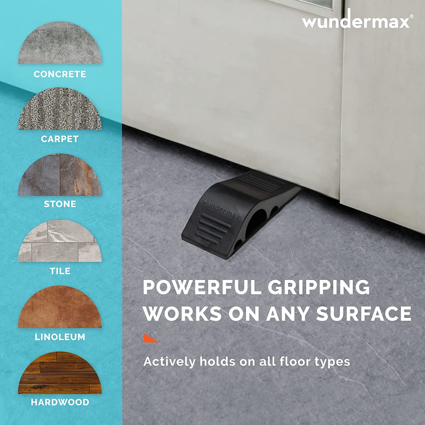 Norvo | 3-Pack: Wundermax Gummi Sikkerhets Dørstopper