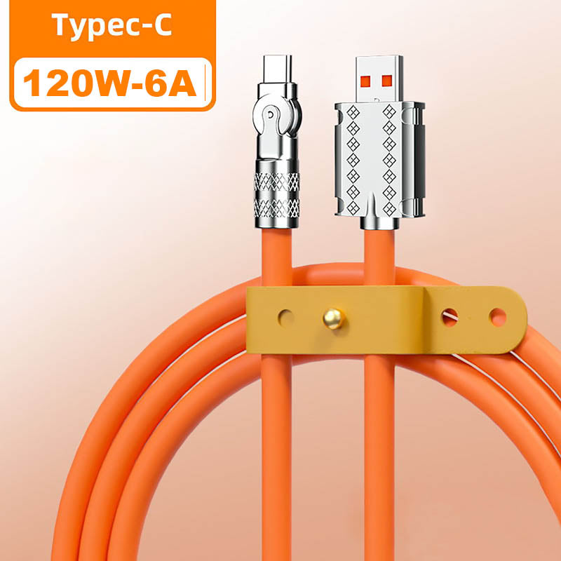 Norvo | 180° Anti-Break Hurtigladnings Datakabel (120W)