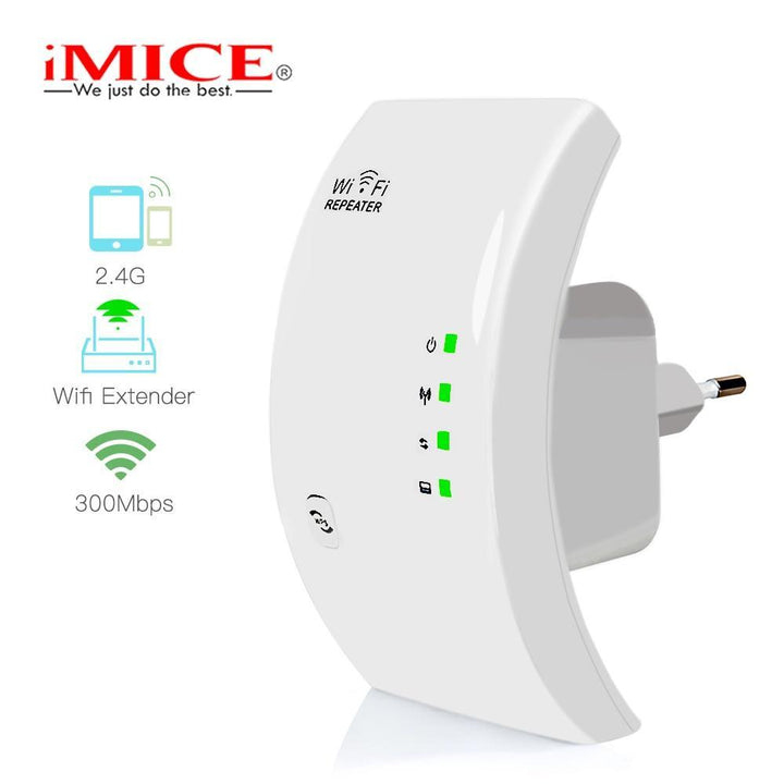 Norvo | 300Mbps Trådløs WiFi Repeater WiFi Forsterker WiFi Forsterker Wi Fi Lang Signalrekkevidde Utvider Wi Fi repeater 802.11N Tilgangspunkt