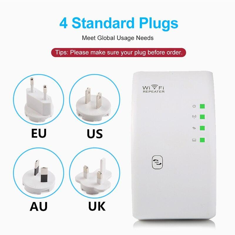 Norvo | 300Mbps Trådløs WiFi Repeater WiFi Forsterker WiFi Forsterker Wi Fi Lang Signalrekkevidde Utvider Wi Fi repeater 802.11N Tilgangspunkt