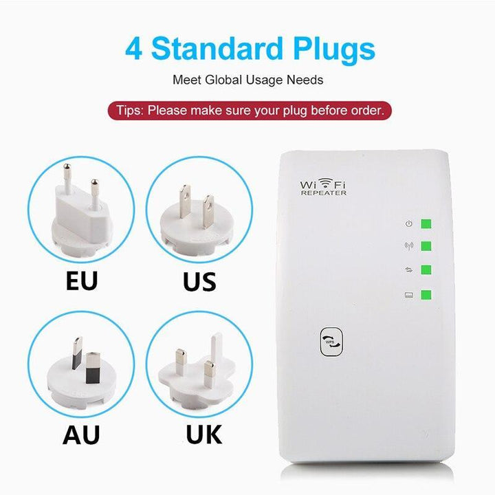 Norvo | 300Mbps Trådløs WiFi Repeater WiFi Forsterker WiFi Forsterker Wi Fi Lang Signalrekkevidde Utvider Wi Fi repeater 802.11N Tilgangspunkt