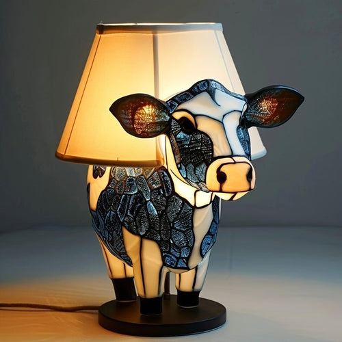 Norvo | Kreativ Ku Bordlampe - Lys Opp Dine Netter - Unik Design - Beroligende Atmosfære
