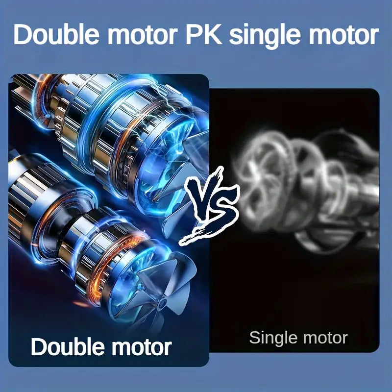 Norvo | Bærbar Mini Luftkondisjoner med USB Lading – 5 Hastigheter & 720° Rotasjon