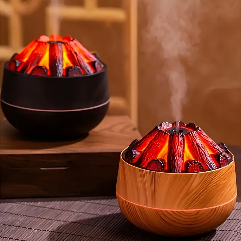 Norvo | Fire Diffuser - Mini simulert kullild luftfukter med realistisk flammeeffekt