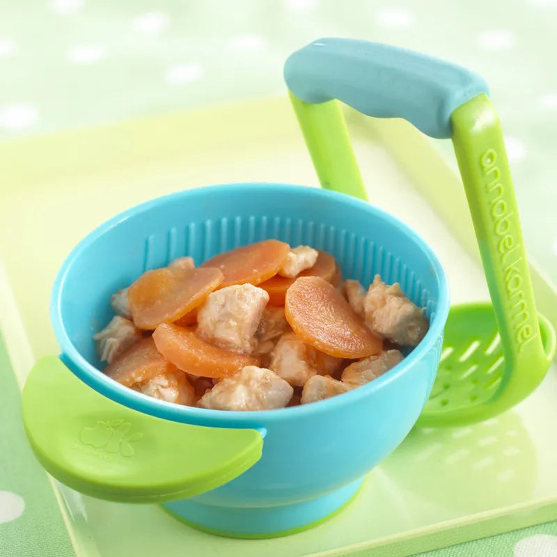 Norvo | Baby Skåler med Kvernhjelp – Non-glidende Skål for Baby Mat