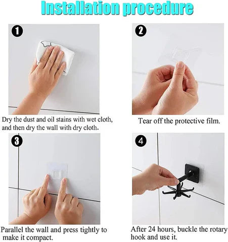 Norvo | 360° Rotasjon Selvheftende Verktøy Krok